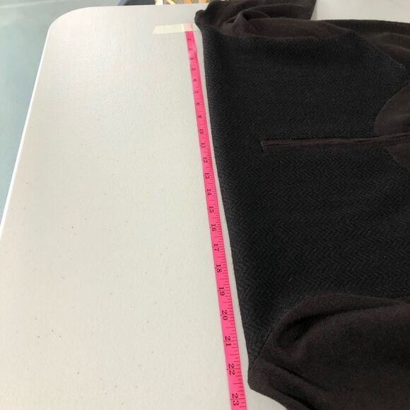 Banana Republic Quarter Zip Sweater Mens Large Brown 100% Merino Wool Mockneck - Picture 9 of 12